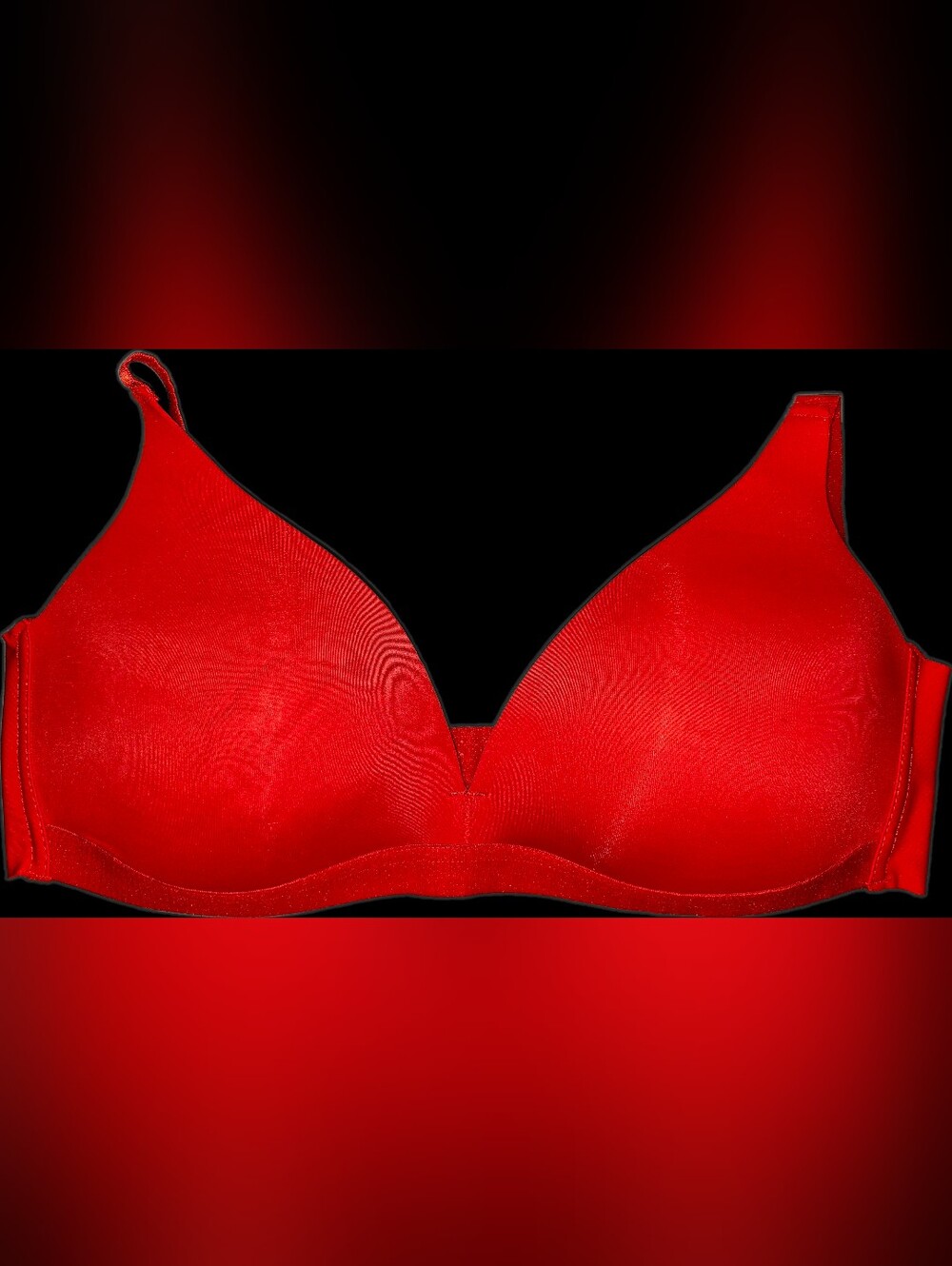 Smooth T-Shirt Wireless Bra in Red